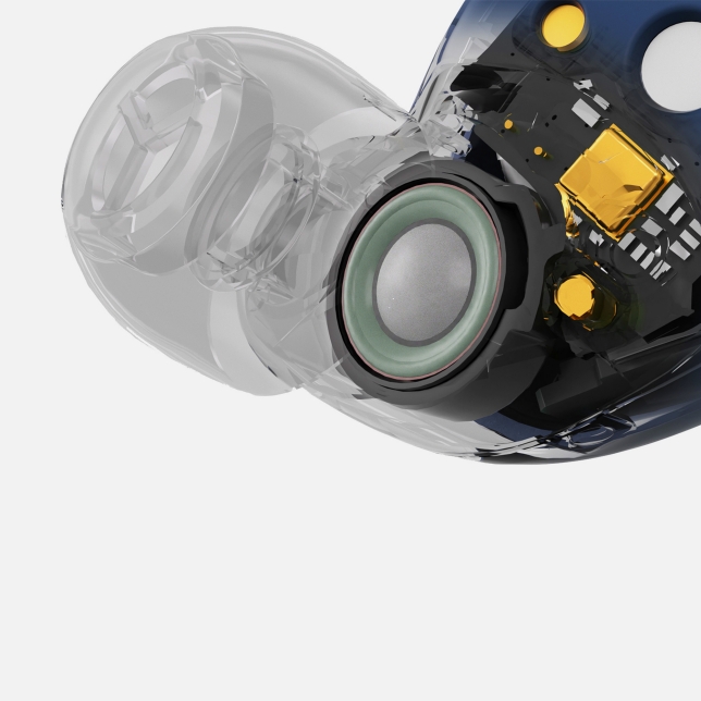 Technics EAH-AZ60M2EA Technics EAH-AZ60M2 bezdrôtové slúchadlá s potlačením šumu do uší (Multipoint Bluetooth, 8 mikrofónov MEMS, JustMyVoice, 8mm menič), polnočná modrá 7 Technics EAH-AZ60M2EA ast 2133618.jpg.pub .thumb .644.644