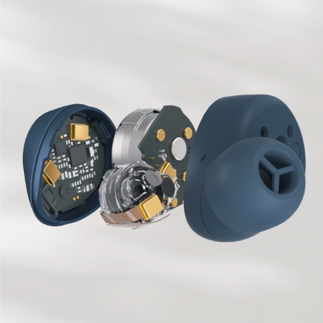 Technics EAH-AZ60M2EA Technics EAH-AZ60M2 bezdrôtové slúchadlá s potlačením šumu do uší (Multipoint Bluetooth, 8 mikrofónov MEMS, JustMyVoice, 8mm menič), polnočná modrá 8 Technics EAH-AZ60M2EA ast 2133619.jpg.pub .thumb .644.644