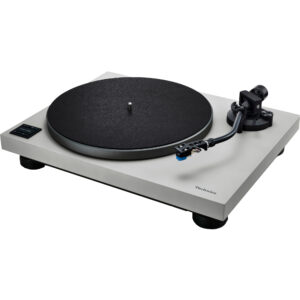 Technics SL-40CBT gramofón s priamym pohonom (Bluetooth, bezjadrový motor, kompaktná konštrukcia, rameno v tvare S), sivý