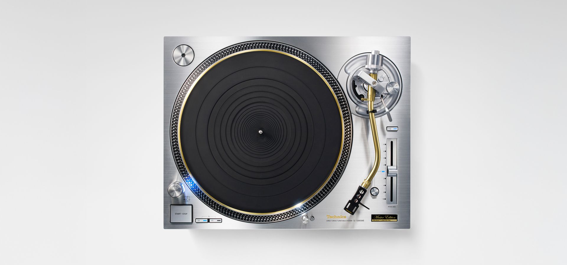 Technics SL-1200GMEES Technics SL-1200GME gramofón s priamym pohonom (antivibračná konštrukcia, vysoká citlivosť počiatočného pohybu, stabilné otáčky), strieborný 2 Technics SL-1200GMEES ast 3006743 8